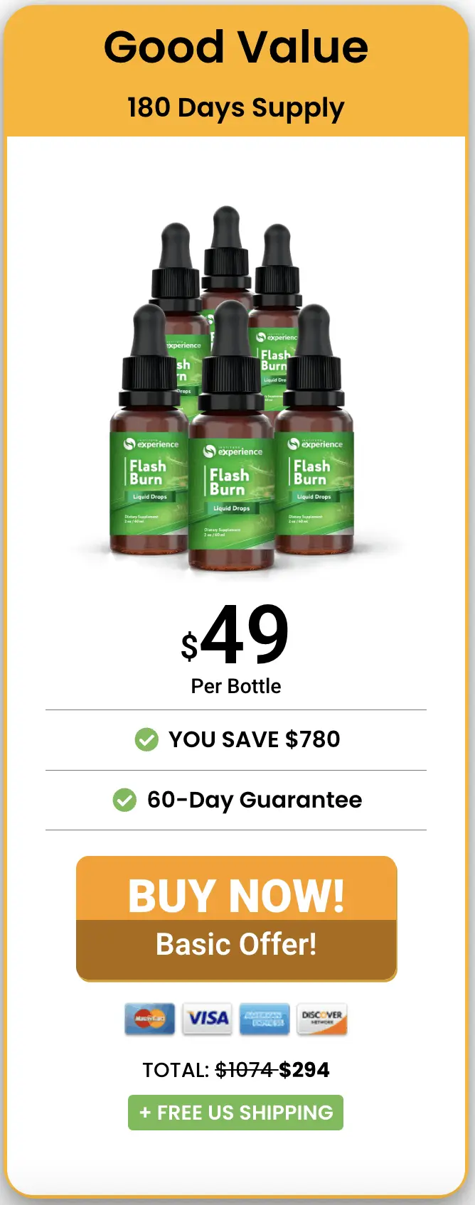 Flash Burn 6 Bottles