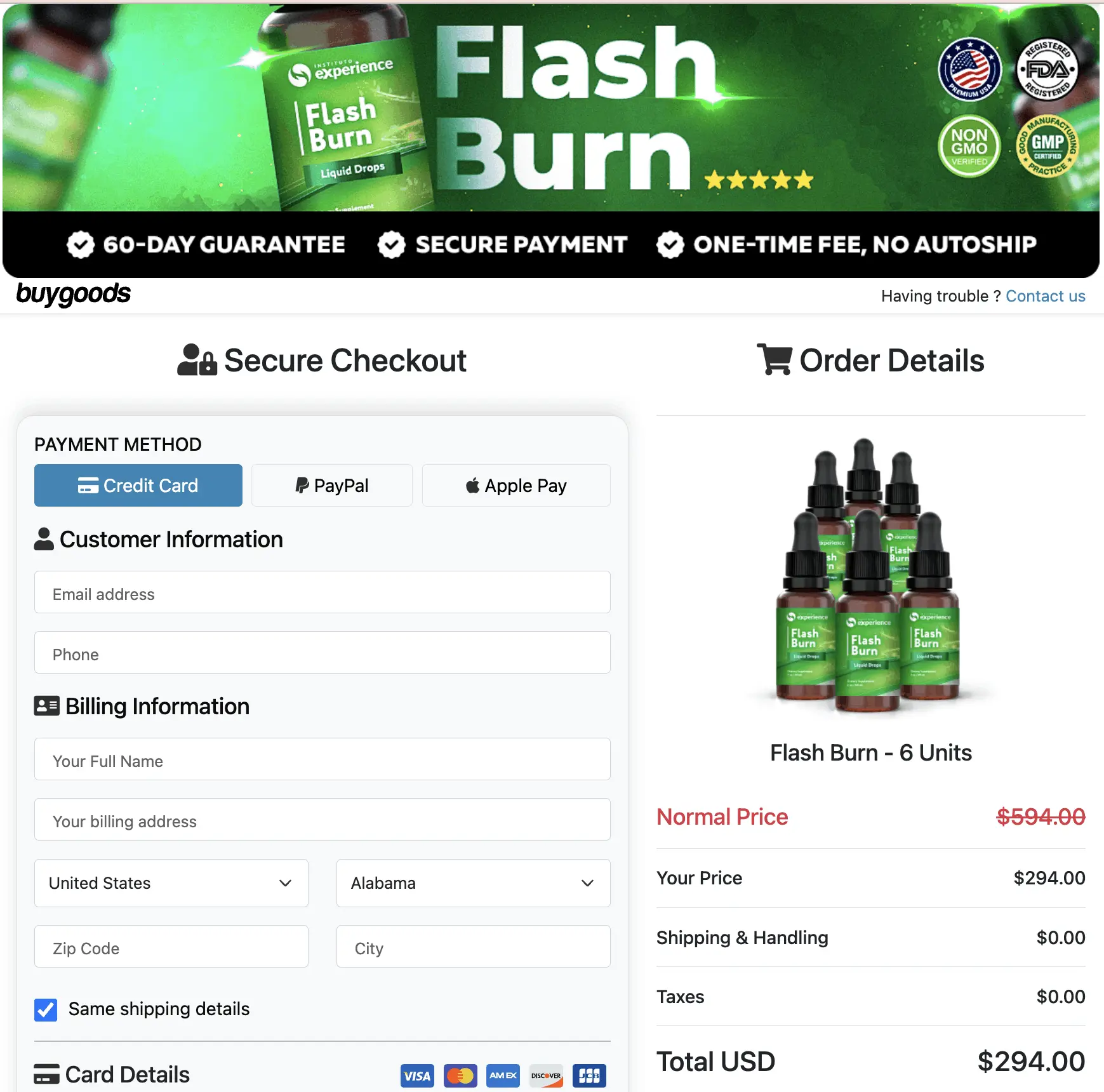 Flash Burn Order Now