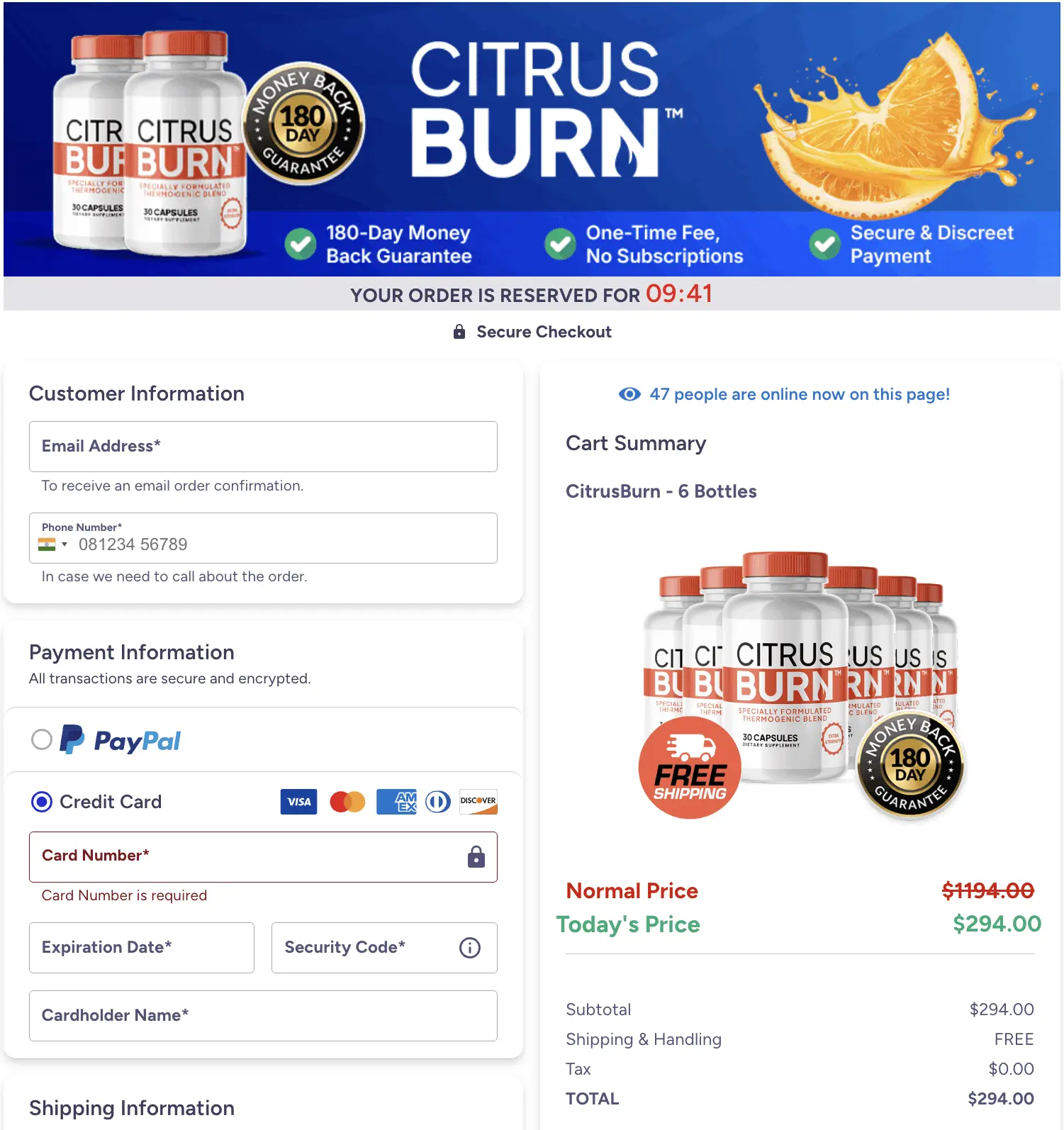 Citrus Burn bottle